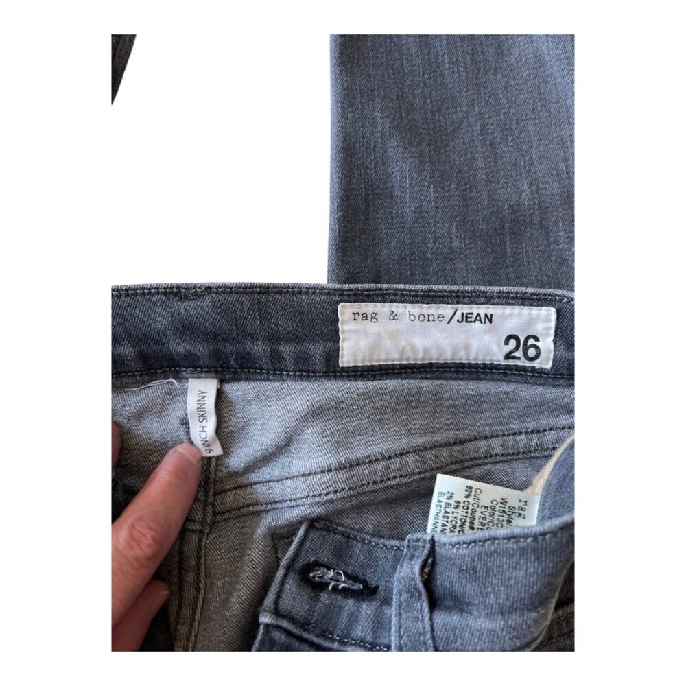 Rag & Bone women's Skinny 9 Inch skinny jeans pants size 26 - Picture 11 of 12